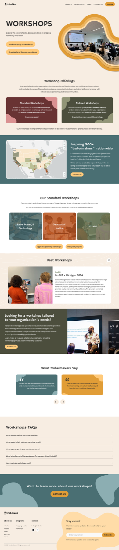 Workshops final testing screen 1